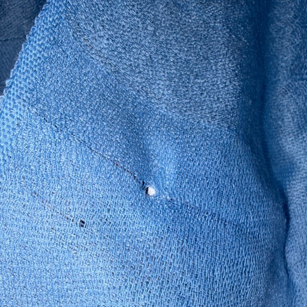Pashmina Elegant Sky Blue Wrap - Picture 6 of 7